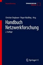 Handbuch Netzwerkforschung: mit 21 Tabellen
